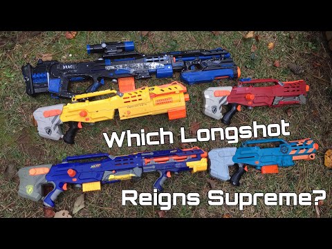 Nerf Guns Sniper Longshot Dart Mega Centurion Toy Long Range Blaster Mega  Clip